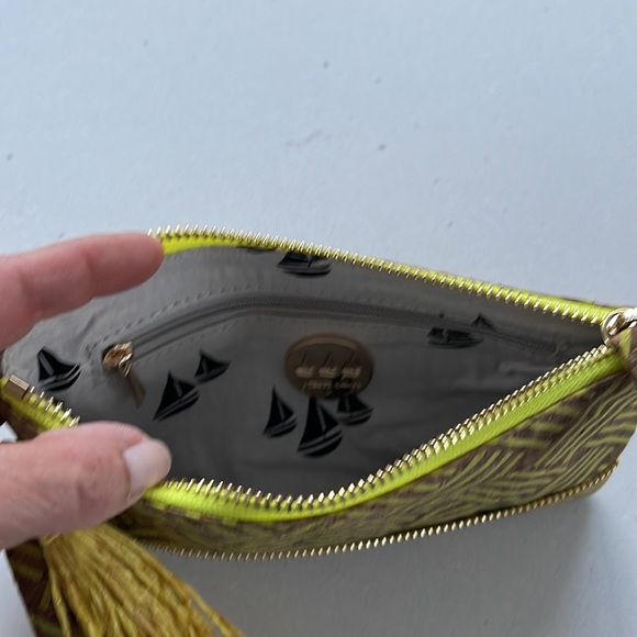 Pretty Ships yellow cork wristlet. NWOT - Picture 6 of 11